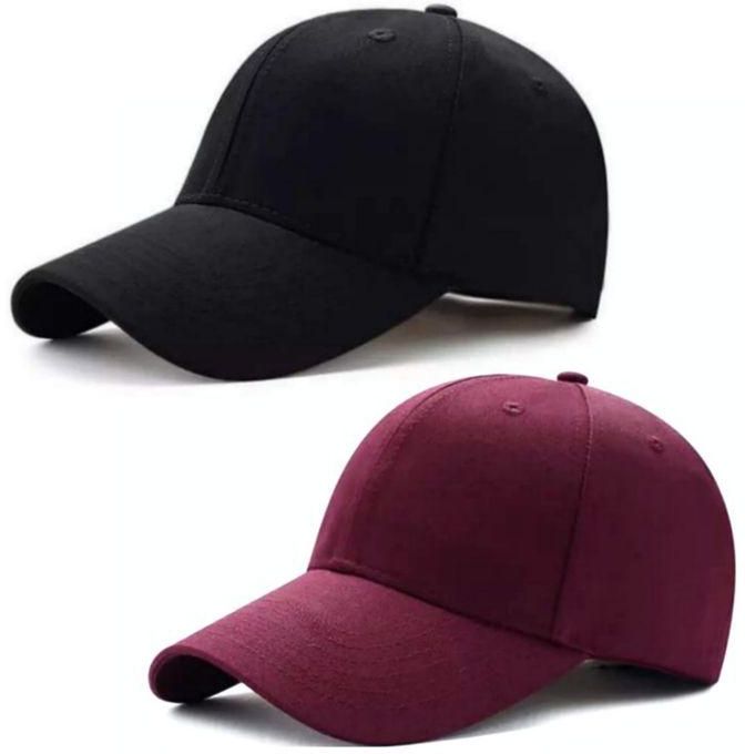 Two Baseball And Snapback Sport Caps For Unisex