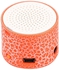 LED Portable Mini Bluetooth Speaker With TF Port Orange/White
