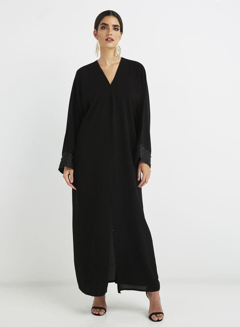 Rahaf Elegant Abaya For Women Black