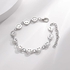 Smile Bracelet, Smile Face Charms Bracelet Smile Design (Silver)