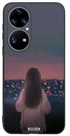 Protective Case Cover For Huawei P50 Pro Standing Girl