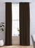Linen Curtain Dark Brown 280x140cm