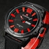 Generic 9066 Men's Luxury Watch Military Men Quartz WristWatch Sports Brand Casual Nylon Watch - Blue
