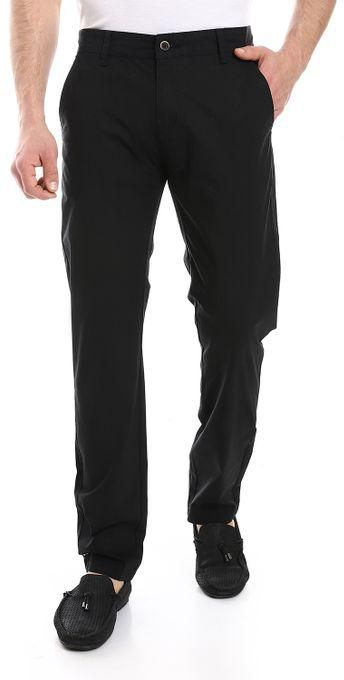Andora Side Slash Pockets Gabardine Pants - Black