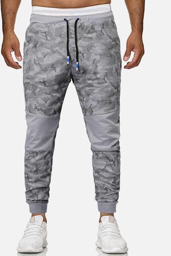 Men's Casual Pants Camouflage Pattern Ninth Ankle-Tied Pants