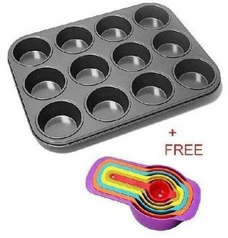 Measuring Cup And Spoon Set Plus 12Hole Muffin Tin