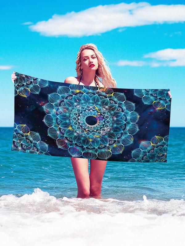 Bohemian Floral Printed Beach Throw - 75 X 150cm