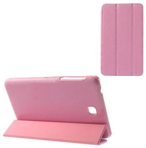 Tri-fold Stand Smart Leather Case for Samsung Galaxy Tab 4 7.0 T231 - Pink
