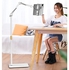 Tablet Stand Holder Adjustable for Bed Desk Phone Stand Holder Floor Stand for 4-13'' iPad, iPhone, Samsung Galaxy Tablet White