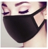 4-Piece Face Mouth Mask Cotton Breathable Anti-Dust Earloop Protective Mask Elastic Strap Dual Layer Flu Mask Fashion Health Care, Black, Unisex