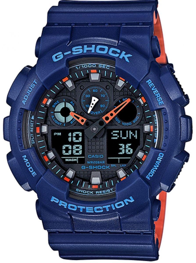 Casio Sport Watch For Men Analog-Digital Resin - GA-100L-2A