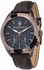 Maserati Brown Leather Blue dial Watch for Men's R8871612008