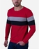 Town Team Rounded Neck Pullover - Red