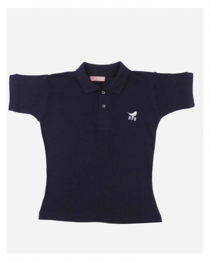 Solid Polo T-Shirt - Dark Blue