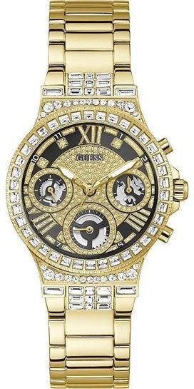 GUESS Women's Japanese Quartz Watch with Stainless Steel Strap, Gold, 20 (Model: GW0320L5)