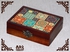 صندوق عتيق اكسسوارات خشبي - 20 × 15 × 6 سم