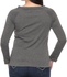 Jolly Chic Solid Long Sleeve Blouse for Women - Size XL, Gray