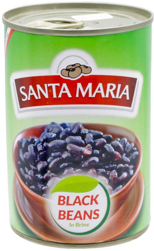 Santa Maria Black Beans In Brine 400g