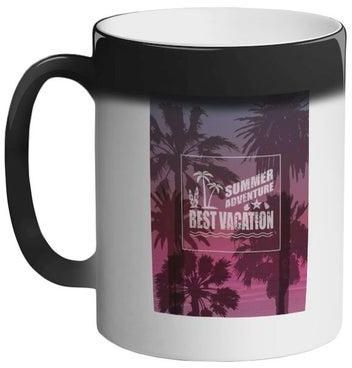 Quote Printed Colour Changing Coffee Mug Black 11ounce