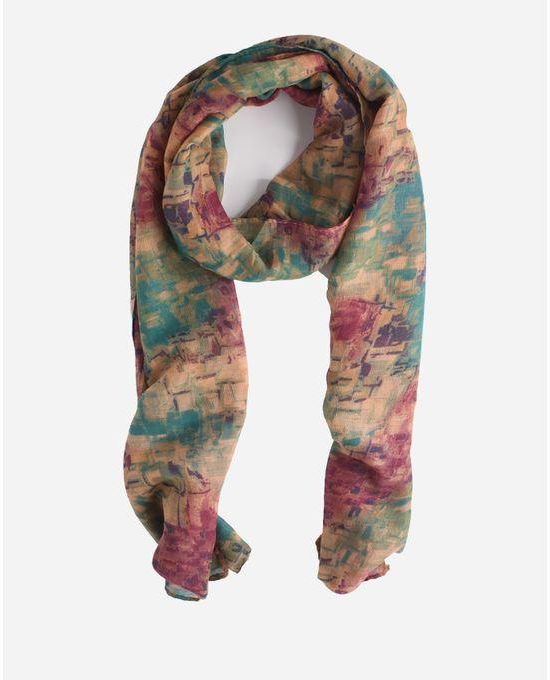 Ravin Self Patterned Scarf - Multicolour