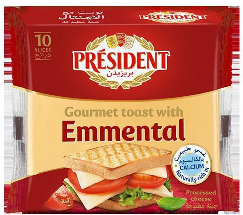 President slice cheese for toast 200 g &times; 10 slices