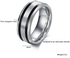 JewelOra Men's Pure Tungsten Steel Ring Size 12 USA Model RI101347