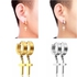 Stainless Steel Cross Earrings Stud Earrings Women Men Studs Hoop Earrings.1Pair