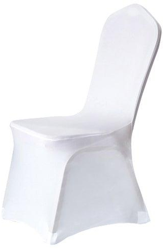 غطاء مقعد ديكور بتصميم كلاسيكي لحفلات الزفاف أبيض