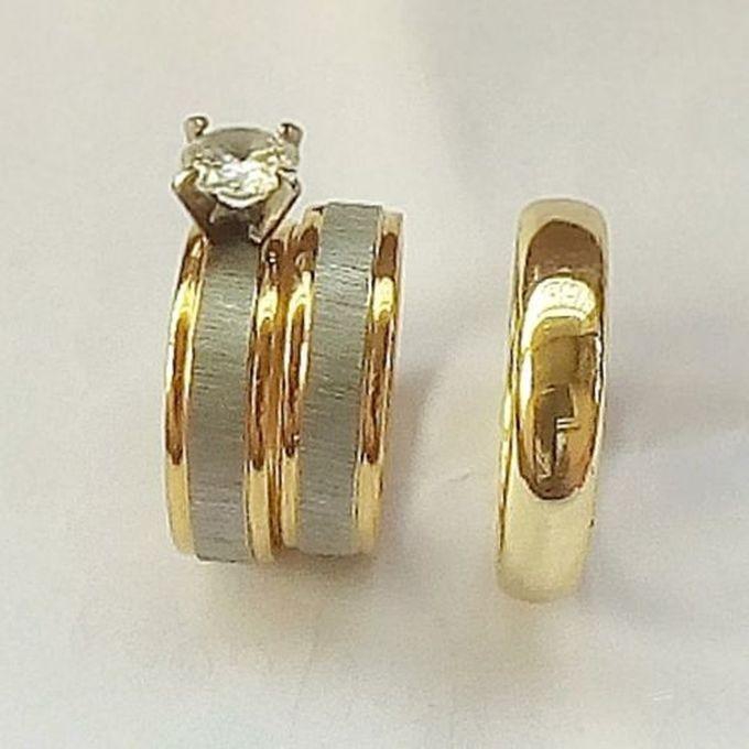 Wedding Rings 3piece Set With Case