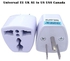 Universal Universal EU UK AU To US USA Canada AC Travel Power Plug Adapter Converter