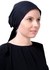 Tie Shop Egyptian Cotton Wide Headwrap - Black - Free Size