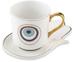 Turkish Style Coffee Cup Mug White 200مل
