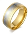 خاتم  نسائي من ستانلس ستيل مزين  بالارقام الانجليزية مطلي بالذهب عيار18  ‫(مقاس 8  )  NO.R43