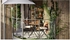 TÄRNÖ Table+2 chairs, outdoor - black/light brown stained/Kuddarna beige