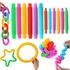 Fidget Toys 48 Pcs Pop Tubes Party Favor for Kids, Pop Tubes Big Size