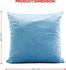 PARRY LIFE Decorative Velvet Cushion Pillow - Decorative Square Pillow Case - Ideal Pillow for Livingroom Sofa Couch Bedroom Car, 44cmx44cm - Square Cushion Pillow, Perfect to Match any Home Dcor-BLUE