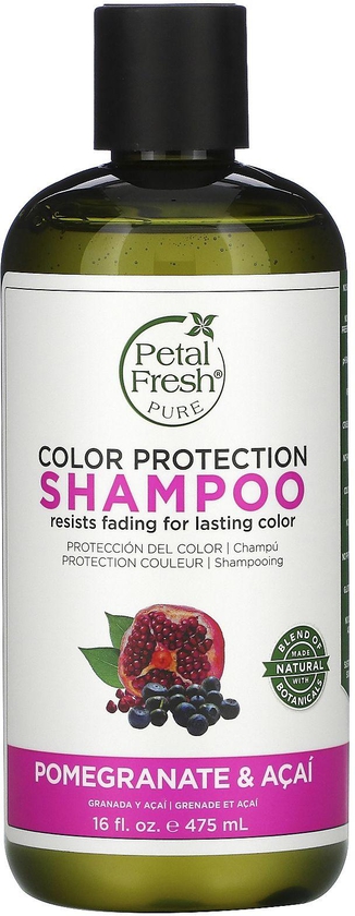 Petal Fresh - Pure, Color Protection Shampoo, Pomegranate And Acai, 16 Fl Oz (475 Ml)- Babystore.ae
