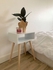 Elegant Home Night Stand Comodino - 45×60×20 CM - White & Brown Color
