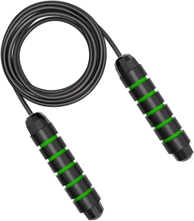 Weighted Jump Skipping Rope For Fitness & Workout- Green
