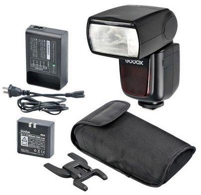 Godox V850 Flash with Changeable Li-ion Battery Camera Speedlite Flash Hot Shoe Flashgun with Car Charger for Canon Nikon SLR