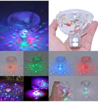 Floating Pool Led Tub Lights, Underwater Lamp for Bath Disco Pond Swimming Child Toys, 5 Modes Assorted Color Battery Operated for Bathing Time, Ponds, Pools Party