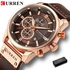 CURREN Fashion Date Quartz Men Watches Top Brand Luxury Male Clock Chronograph Sport Mens Wrist Watch Leather Casual Business Quartz Waterproof 8291