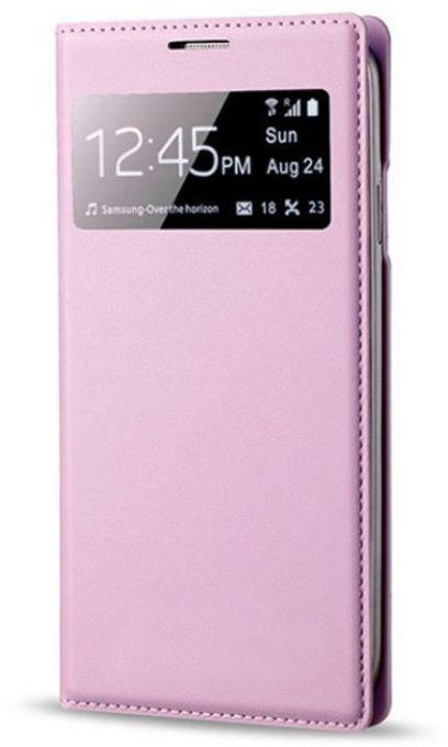 S-View Slim Flip Wallet Case Battery Back Cover For Samsung Galaxy S4 i9500 - Pink