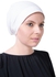 Tie Shop Egyptian Cotton Wide Headwrap - White - Free Size