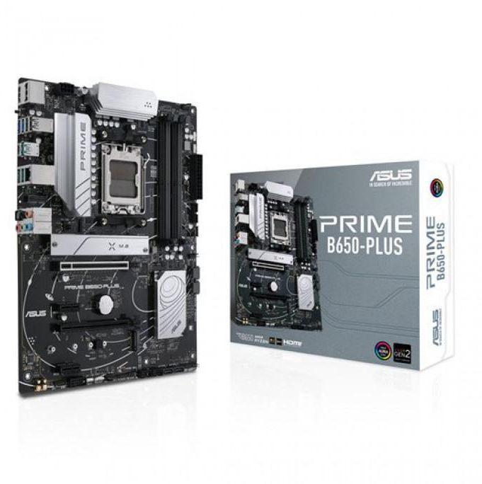 ASUS | Motherboard | PRIME B650-PLUS AMD B650 Ryzen Socket AM5 ATX | 90MB1BS0-M0EAY0