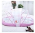 Portable & Foldable Baby Bassinet/Sleeping Nest/ Cot/ Mosquito Net - Blue Pink as picture