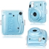 O Ozone Transparent Hard Camera Case For Fujifilm Instax Mini 11 Instant Camera Cover With Adjustable Strap [ Shining Case Designed For Instax Mini 11 Case ] - Glitter Clear