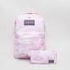 Jansport Camo Print Backpack with Adjustable Shoulder Straps - 42x21x33 cms