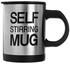 Stainless Steel Self Stirring Mug Black