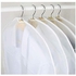Peva Translucent Clothes Storage Bag (White)- 6 Pieces